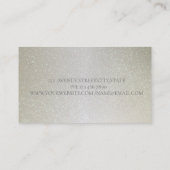 Eleganter, moderner gestreifter Glitzer Visitenkarte (Rückseite)