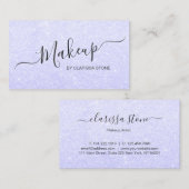 Eleganter moderner girly blauer visitenkarte (Vorne/Hinten)