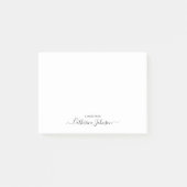Eleganter moderner Girly Script Calligrafy Note fr Post-it Klebezettel (Vorderseite)