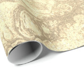 Eleganter moderner Glitzer aus Goldmarmor Geschenkpapier (Rolleneckpunkt)