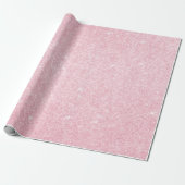 Eleganter, moderner Glitzer aus rosa Rosengold Geschenkpapier (Ungerollt)