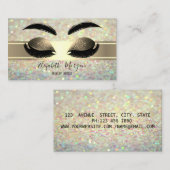 Eleganter Moderner Glitzer Bokeh,Glitzer Imitate L Visitenkarte (Vorne/Hinten)