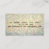 Eleganter Moderner Glitzer Bokeh,Glitzer Imitate L Visitenkarte (Rückseite)