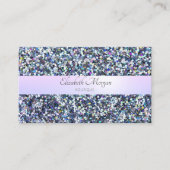 Eleganter moderner Glitzer, Glitzern, Streifen Visitenkarte (Vorderseite)