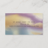 Eleganter moderner Glitzer, goldener Streifen farb Visitenkarte (Rückseite)