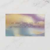 Eleganter, moderner Glitzer, Goldrahmen und farben Visitenkarte (Rückseite)