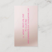 Eleganter moderner Glitzer, Imitate Lashes Visitenkarte (Rückseite)