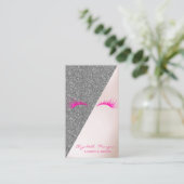 Eleganter moderner Glitzer, Imitate Lashes Visitenkarte (Stehend Vorderseite)