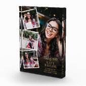 Eleganter moderner Gold-Abschluss 4 Fotoblock (Rechts)