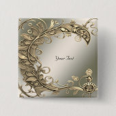 Eleganter moderner Gold Dekorationstaste Button (Vorderseite)