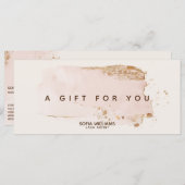 Eleganter moderner Gold Glitzer Rosa Rosa (Vorne/Hinten)