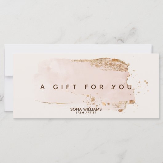 Eleganter moderner Gold Glitzer Rosa Rosa (Vorderseite)