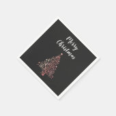 eleganter, moderner Goldbaum der Meriten-Rose Serviette (Ecke)