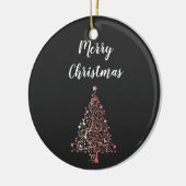 eleganter, moderner Goldbaum der Merner Weihnachts Keramikornament (Links)