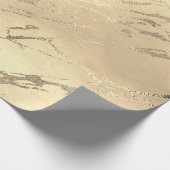 Eleganter moderner Goldmarmor Geschenkpapier (Ecke)