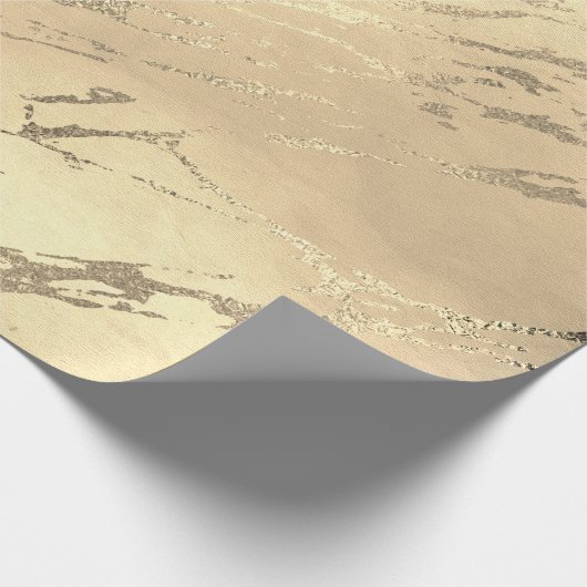 Eleganter moderner Goldmarmor Geschenkpapier (Ecke)