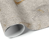 Eleganter, moderner Goldmarmor Geschenkpapier (Rolleneckpunkt)