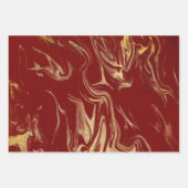 Eleganter moderner Goldmarmor Geschenkpapier Set (Vorderseite 3)