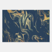 Eleganter moderner Goldmarmor Geschenkpapier Set (Vorderseite 2)