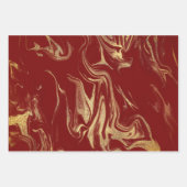 Eleganter moderner Goldmarmor Geschenkpapier Set (Vorderseite)