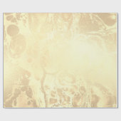 Eleganter moderner Goldmarmor-Look Geschenkpapier (Flach)