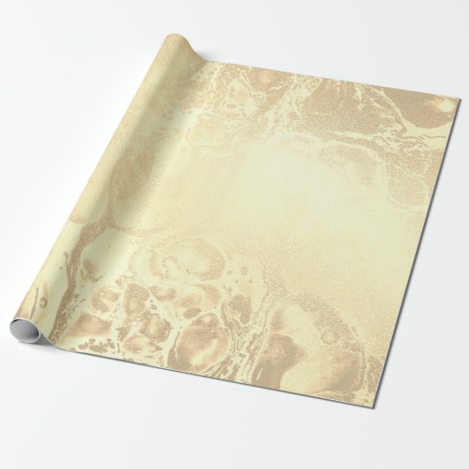 Eleganter moderner Goldmarmor-Look Geschenkpapier (Ungerollt)
