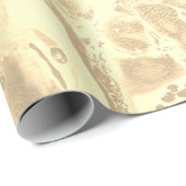 Eleganter moderner Goldmarmor-Look Geschenkpapier (Rolleneckpunkt)