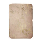 Eleganter moderner Goldmarmor- und Rose-Look Badematte (Vorderseite Vertikal)