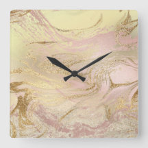 Eleganter, moderner Goldmarmor und Rose mit Glitze