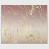Eleganter moderner Goldmarmorverlauf Geschenkpapier (Flach)