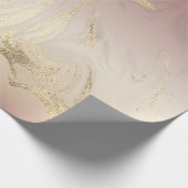 Eleganter moderner Goldmarmorverlauf Geschenkpapier (Ecke)