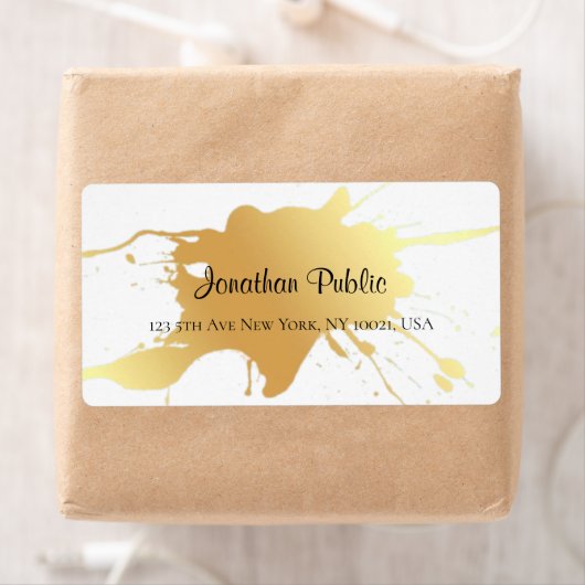 Eleganter, moderner Goldrausch Beruflicher Versand (Insitu)