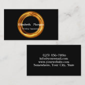 Eleganter, moderner Goldring Visitenkarte (Vorne/Hinten)