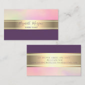 Eleganter, moderner Goldstreifen Visitenkarte (Vorne/Hinten)