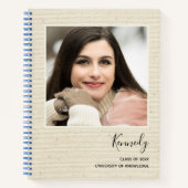 Eleganter Moderner Grad Party Guest Foto Abschluss Notizblock (Vorderseite)