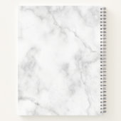 Eleganter moderner Gradient Rose Goldminze Glitzer Notizblock (Rückseite)