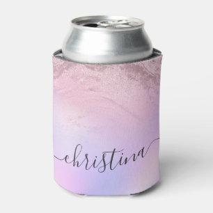 Eleganter moderner Gradienten Rose Gold Glitzer li Dosenkühler