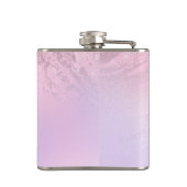 Eleganter moderner Gradienten Rose Gold Glitzer li Flachmann (Rückseite)