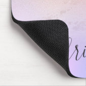 Eleganter moderner Gradienten Rose Gold Glitzer li Mousepad (Ecke)
