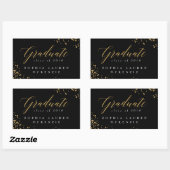 ELEGANTER MODERNER GRADUATE RECTANGULAR STICKER (Blatt)