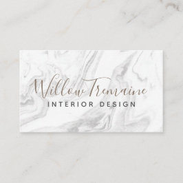Eleganter moderner grauer Marmor Beruflich Visitenkarte