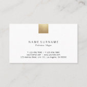 Eleganter moderner Gray Gradient Gold Akzent Rabat Visitenkarte (Rückseite)