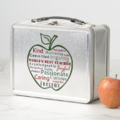 Eleganter, moderner grüner Apple für Lehrer der We Metall Brotdose (Beispiel)