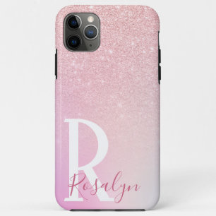Eleganter moderner, gürtelrosa Rosengold-Glitzer Case-Mate iPhone Hülle
