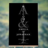 Eleganter moderner Hochzeitsempfang Acrylschild (Neutral)