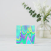 Eleganter moderner Holografischer Goldrahmen, Conf Rabattkarte (Stehend Vorderseite)