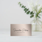 Eleganter moderner Holografischer Kalligrafie-Styl Visitenkarte (Stehend Vorderseite)