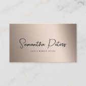 Eleganter moderner Holografischer Kalligrafie-Styl Visitenkarte (Vorderseite)