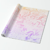 Eleganter, moderner holografischer Marmor Geschenkpapier (Ungerollt)