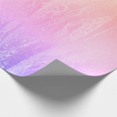 Eleganter, moderner holografischer Marmor Geschenkpapier (Ecke)